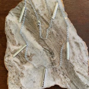 Brighton London grove bar reversible necklace with crystals.